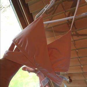 Brand new light pink bikini top