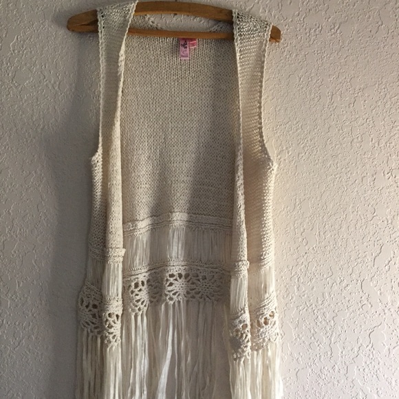 Urban Outfitters Jackets & Blazers - Boho Sleeveless Fringe Vest