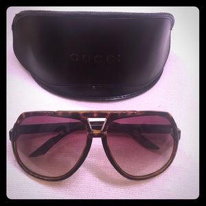 Authentic Gucci Aviator Sunglasses