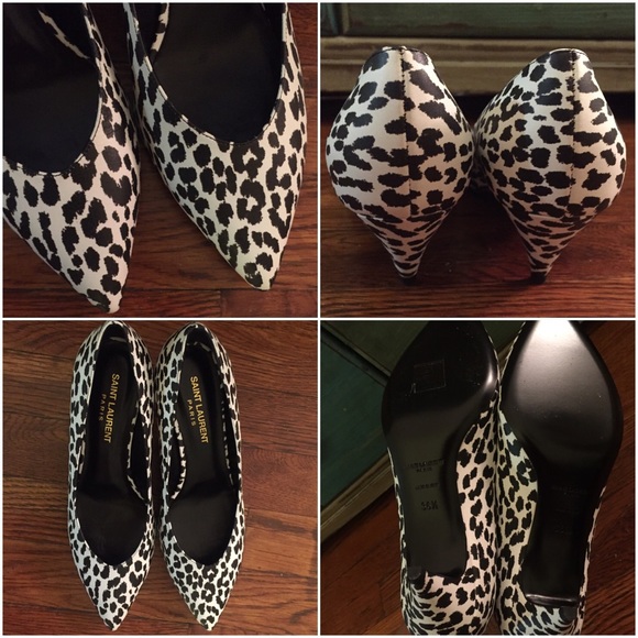 SAINT LAURENT Leopard Print  Pumps - Picture 5 of 8