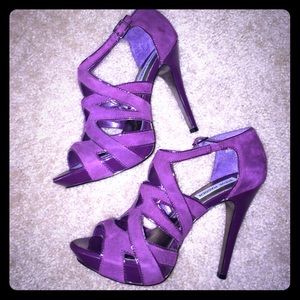 NWOT Steve Madden Plum Suede Heels