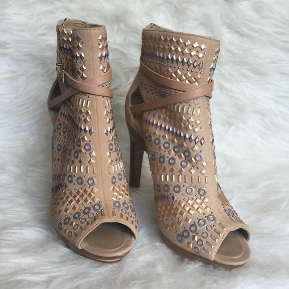 BCBG studded peep toe booties - Picture 2 of 4