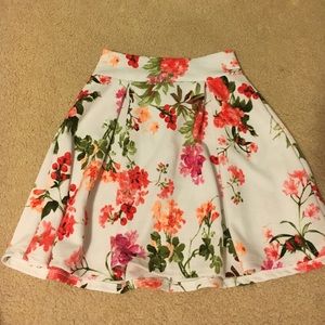 Floral skater skirt