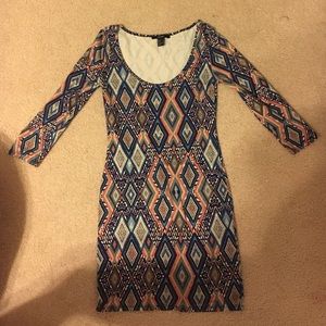 Printed bodycon dress