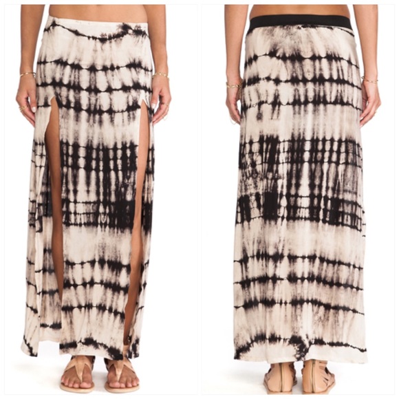 Blue Life Skirts Blue Life Tiedye Dual Slit Skirt Poshmark