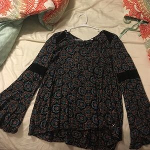 Printed boho Hollister shirt