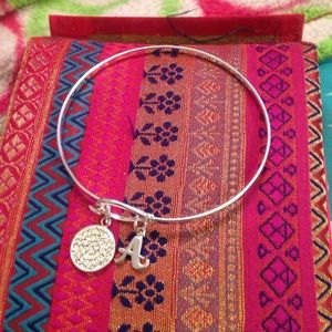 A initial bracelet bangle