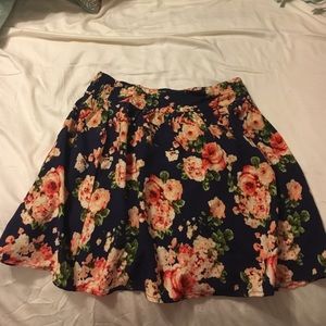 Floral skater skirt size medium from forever 21