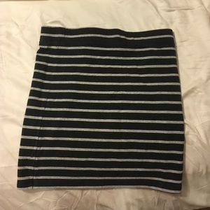 Striped pencil skirt