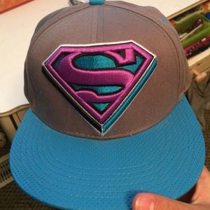 superman flatbilled hat