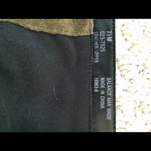 Moss green suede boots - Picture 4 of 4