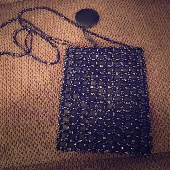 Black beaded - Valerie Stevens evening bag