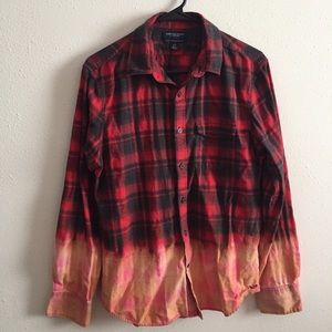 Dip Bleach Grunge Flannel