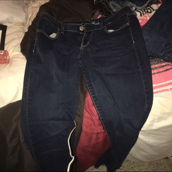 American eagle dark wash stretch leggings