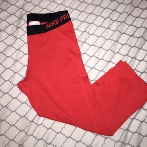 Red Nike Pro (Dri-Fit)