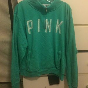 Teal PINK quarter zip!!!