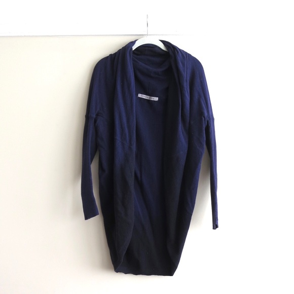 PRICE DROP Athleta navy blue cowl neck shrug