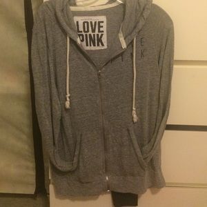 PINK full zip hoodie