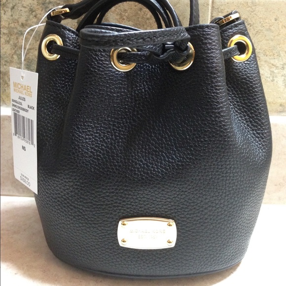NWT Black leather Michael Kors crossbody