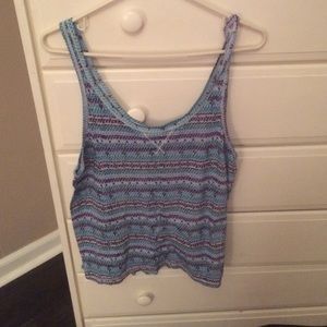 Thin cotton colorful tank for summer