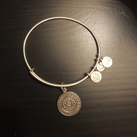 Silver Alex and ani sorority bracelet