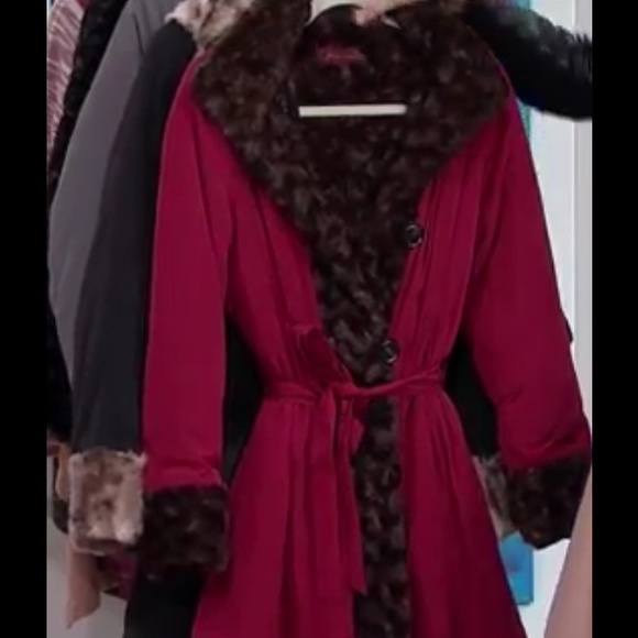 Hal Rubenstein Lara Faux Fur Reversible Coat NWT - Picture 3 of 4