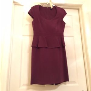 Merlot Peplum Dress