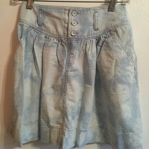 Acid wash skirt