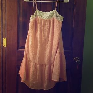 Light pink sundress with lace