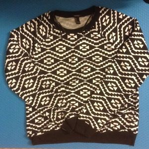 Tribal print pullover