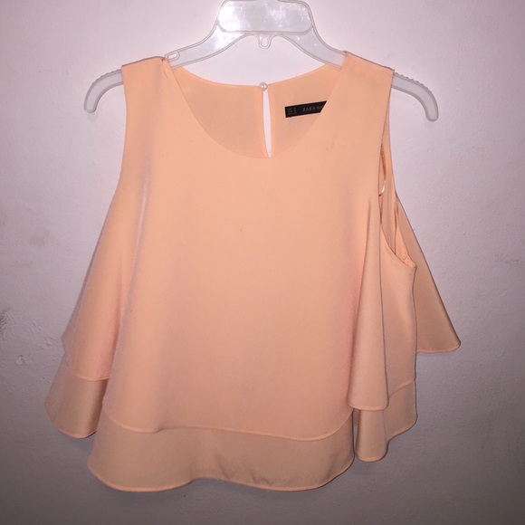 Peach ZARA basic Top!!