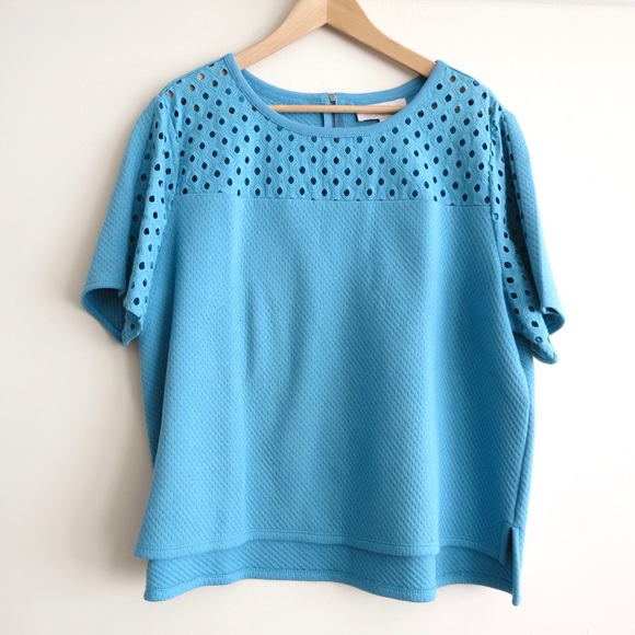 PRICE DROP Teal short sleeved Loft sweatshirt