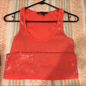 Armani exchange sequence tang top
