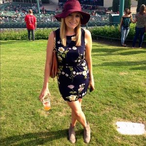 Floral Mini Dress with Peekaboo Back Cutout