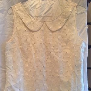 BNWT Tulle lacy white top.