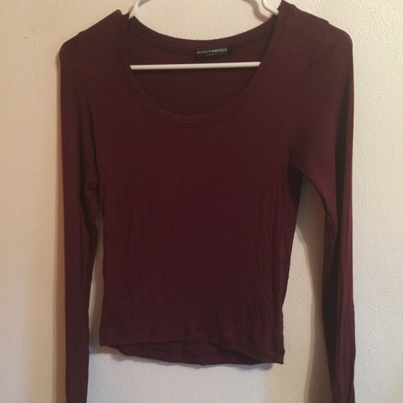 Maroon Brandy Melville shirt