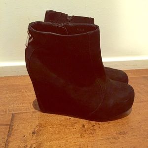 Jeffrey Campbell black suede Pixie bootie
