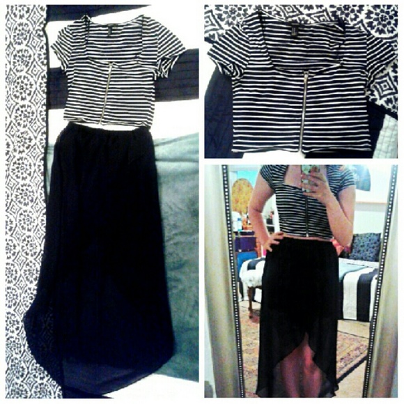 Striped Crop top