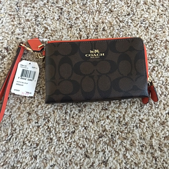 NET Brown/Orange Crossbody Bag + Wristlet Set - Picture 3 of 4