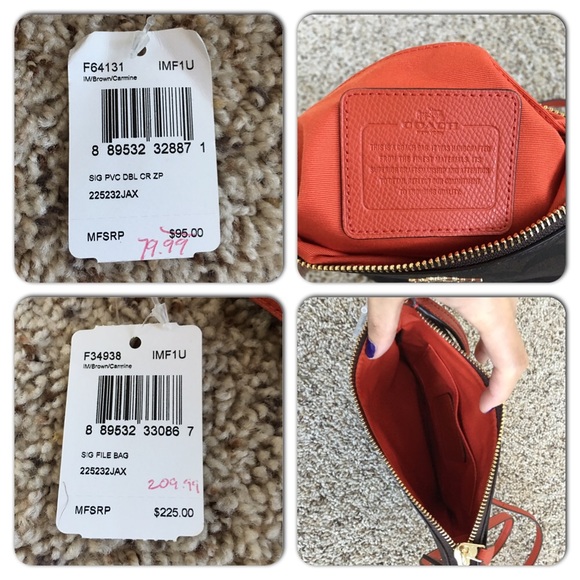 NET Brown/Orange Crossbody Bag + Wristlet Set - Picture 4 of 4