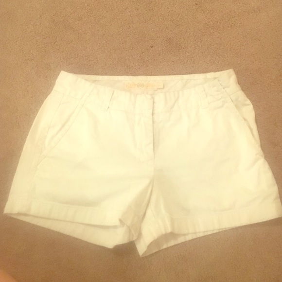 White J. Crew Chino Shorts