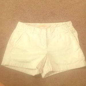 White J. Crew Chino Shorts