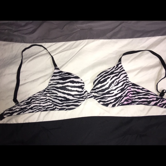 VS Pink Zebra pushup bra - Picture 1 of 4