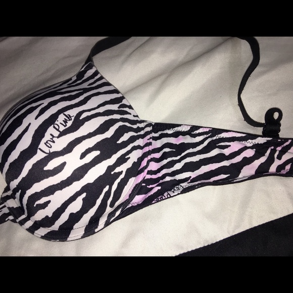 VS Pink Zebra pushup bra - Picture 2 of 4