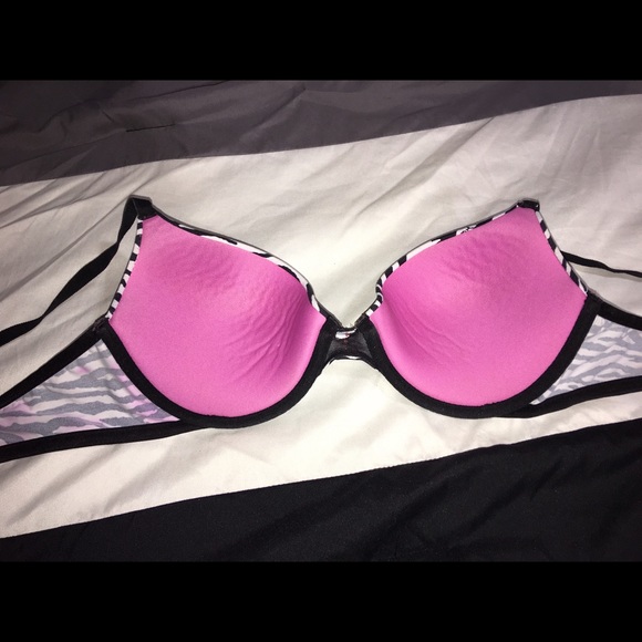 VS Pink Zebra pushup bra - Picture 3 of 4