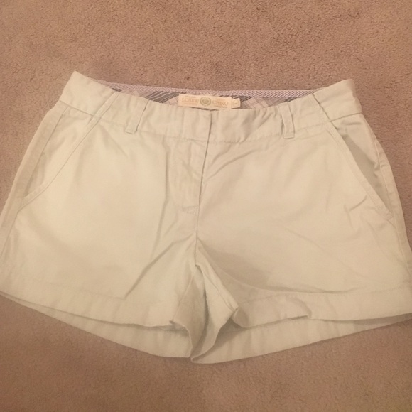 Khaki J. Crew Chino Shorts