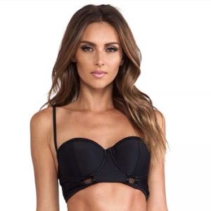 Beach Riot black bikini top.