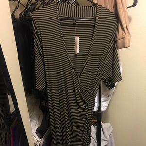 Striped Wrap Dress