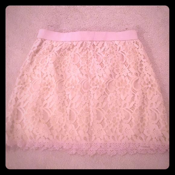 Blush Lace Skirt