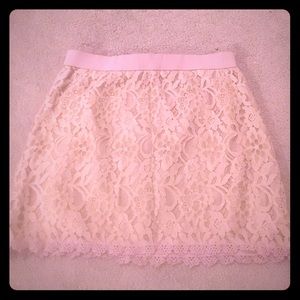 Blush Lace Skirt